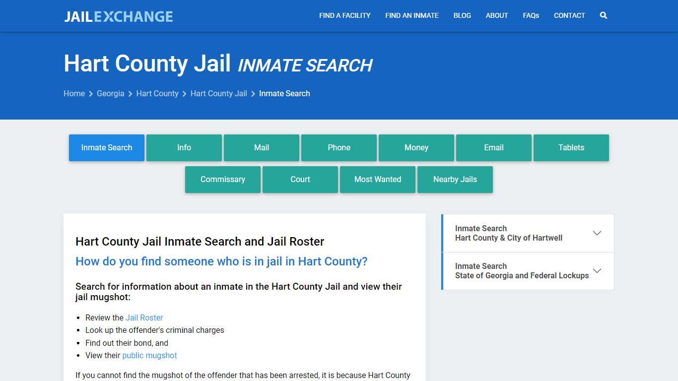 Inmate Search: Roster & Mugshots - Hart County Jail, GA